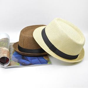 Promocional al por mayor verano sol playa Trilby niños adultos Casual <span class=keywords><strong>cubano</strong></span> Panamá sombrero de paja Fedora - Product Image 1