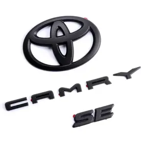 Set di 3 Emblemi per <span class=keywords><strong>Toyota</strong></span> Camry, Adesivi 3D Modificati per Bagagliaio, Accessori Decorativi per Esterni Auto SE LE XSE - Product Image 3