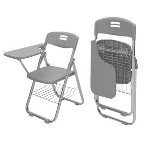 Silla de Oficina Plegable de Plástico para Capacitación y Conferencias con Tablero de Escritura para Estudiantes de Escuela y Salas de Reuniones - Product Image 1