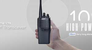 IP54 không thấm nước 10 watts công suất cao Walkie Talkie tiện dụng cho đài phát thanh cho dài khoảng cách thông tin liên lạc không dây FM thu phát - Product Image 4