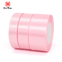 Ruban de satin stocké en gros 4 cm pas cher nouveau design large rouleau de ruban de satin pour Noël