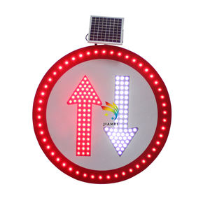 Señales DE TRÁFICO DE ALUMINIO LED reflectantes LED solares intermitentes de carretera, prohibición de giro en U de varios estilos - Product Image 3