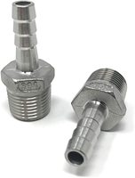 Adaptateur de tuyau de pompe à carburant en acier inoxydable, 3/8 5/16 1/4 mppt à raccords de tuyau de 5mm- 16mm