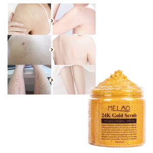 MELAO <span class=keywords><strong>Scrub</strong></span> Esfoliante Viso e <span class=keywords><strong>Corpo</strong></span> al Zucchero con Oro 24k, Naturale, Sbiancante, Anti-Età, Etichetta Privata - Product Image 2
