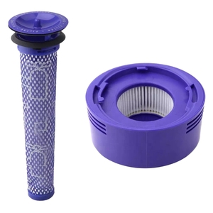 2 Pcs V6 V7 Compatible Profilter Post Vacuum Cleaner HEPA PET Filters Electric Power for Household Use Replacement - Product Image 1