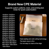 Sac refermable réutilisable en CPE dépoli avec fermeture éclair coulissante pour vêtements, accessoires et articles de toilette avec trou de ventilation