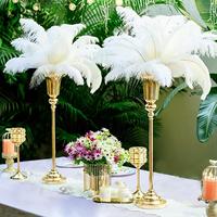 Support de vase à fleurs haut élégant en métal, style européen, luxe léger, or/argent, pour centre de table de mariage, décoration de banquet, fête, hôtel, maison