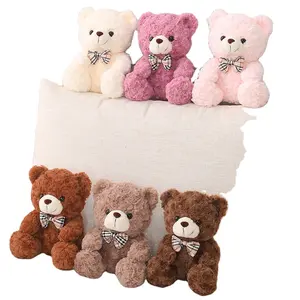 Stuffed Animal Dolls Wholesale High Quality Cute Design Teddy Bear Small Size 25cm Unisex Plush Toys Tedy Bear Vacuum Acceptable