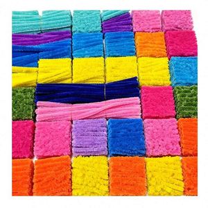 Set de Manualidades DIY, Limpiapipas de Chenilla de Terciopelo de 8mm y 30cm, Material Educativo para Niños, Proyecto Decorativo Hecho a Mano, Materiales de Arte Divertidos y Personalizables - Product Image 6
