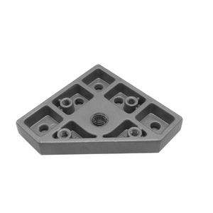 Aluminium legierung Universal Caster Frame Fuß schale Verbindungs profil Ende Verbindungs platte - Product Image 3