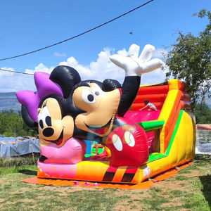 Château gonflable pour enfants <span class=keywords><strong>Mickey</strong></span> <span class=keywords><strong>Minnie</strong></span> Mouse en gros, avec toboggan, combo de château gonflable pour enfants, château gonflable pour enfants - Product Image 1