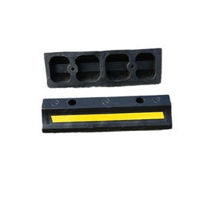 ตัวกั้นจอดรถยาง Qingli'ao สีดำลายเหลือง ทนทาน สำหรับใช้ในโรงจอดรถส่วนตัว - Product Image 1