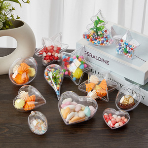Œuf de Pâques <span class=keywords><strong>en</strong></span> plastique transparent creux et remplissable JIN PENG 6/8/10cm avec boucle de suspension pour décoration de sapin de Noël DIY - Product Image 4