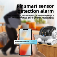 Jouet interactif pour animaux de compagnie avec caméra laser télécommandée par application intelligente, robot compagnon pour animaux de compagnie avec caméra HD 1080P, laser pour chats et chiens, vision nocturne
