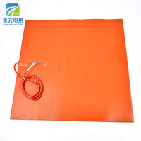 Pemanas Karet Silikon Fleksibel Listrik Industri 230V 2000W Kustom Laiyuan dengan Termokopel Tipe K