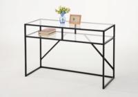 Table console en verre trempé moderne industrielle personnalisée OEM TMG-A136 pour la maison, la villa et le salon
