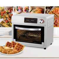 Four à Friture à Air Chaud Intelligent 1600W 25L, 18-en-1, Électrique avec Contrôle Numérique par Minuteur, Revêtement Antiadhésif en PTFE, Boîtier Métallique, pour Poulet, Pizza et comme Four Grille-Pain