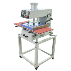 Máquina de prensa de calor para sudaderas con capucha prensa de calor automática eléctrica sin aire prensa de calor neumática 36x52 placa doble automa - Product Image 2