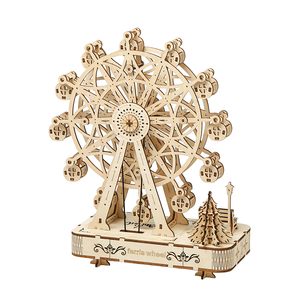 Dropshipping Products 2026 High-End 3D Solid Puzzle Giant Ferris Wheel Wooden <b>Model</b> Handmade 3D Toy - Product Image 4