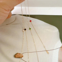 Vente en gros Bijoux en or 14K Mini breloque trèfle à quatre feuilles coréen Bracelets en or 14K pour femmes