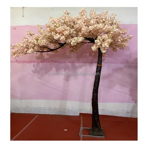 Flores artificiales de cerezo para decoración de boda, suministros de interior y exterior, Sakura japonesa