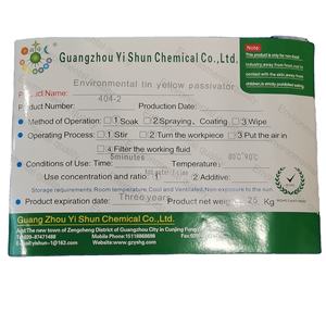 Écologiquement Tin Yellow Passivator Tin Antioxydant <span class=keywords><strong>Anti</strong></span>-corrosion <span class=keywords><strong>Anti</strong></span>-rouille Agent de rétention de couleur - Product Image 1