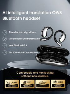 Venta de Fábrica Audífonos de Conducción Aérea Ultra Cómodos Bluetooth V5.4 Sonido Potente 16 Horas de Reproducción Micrófonos de Silicona Inalámbricos OWS - Product Image 4