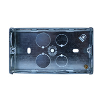 Boîte de jonction électrique en métal 3x3 3x6 Knockout Box 35mm GI Switch Box avec cosse réglable