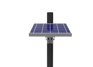 Kit di Montaggio su Palo per Pannello Solare, Staffe di Montaggio a Parete con Braccio Singolo - Product Image 4