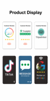 Mini-étiquette NFC personnalisable en PVC avec code QR pour téléphone, carte de visite électronique NTAG213/215 pour avis sur les réseaux sociaux