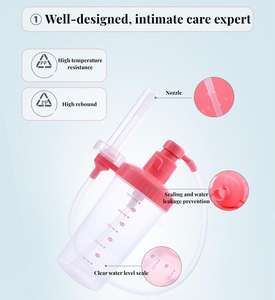 Femme Vaginal Anal Douche Nettoyant En <span class=keywords><strong>Plastique</strong></span> Irrigateur Vaginal Lavement Douche Bouteille Kit <span class=keywords><strong>De</strong></span> <span class=keywords><strong>Nettoyage</strong></span> - Product Image 5