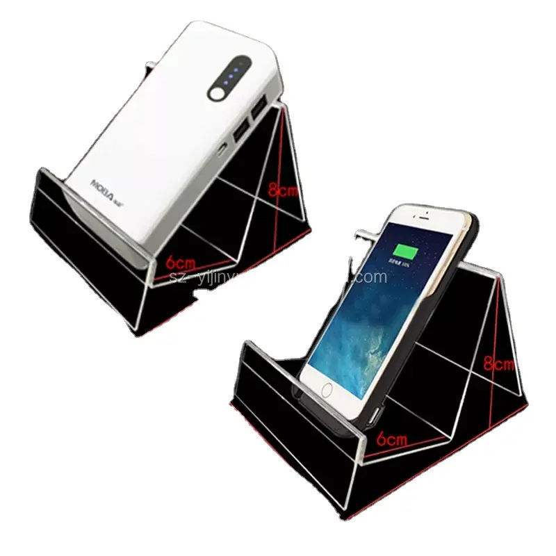 खरीदारी के लिए मोबाइल फोन डिस्प्ले स्टैंड पारदर्शी ऐक्रेलिक सेल फोन स्टैंड होल्डर डिस्प्ले