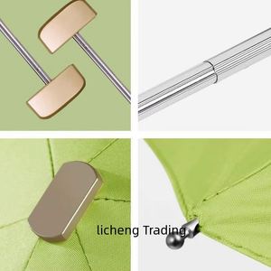 Parapluie de luxe pliable automatique anti-UV pour femme avec logo OEM, idéal pour les souvenirs de mariage - Product Image 3