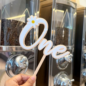 ท็อปเปอร์เค้กอะคริลิค รูปน้ำผึ้งและน้ำหวาน หนา 2.5 ซม. สองชั้น สีชมพู ม่วง ทอง เงิน โรสโกลด์ สำหรับตกแต่งงานปาร์ตี้ - Product Image 4