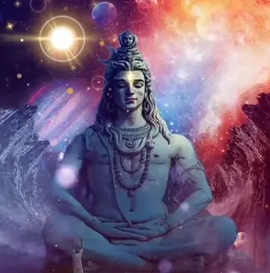 Quadro de pintura artesanal lord shiva buda, tela com enquadramento, pintura a óleo grande arte para parede