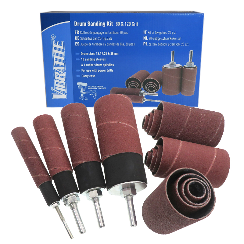 Drum Sander Sanding Drum Drill 16-Pack Zirconia
