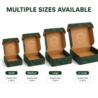 Boîte d'expédition en carton ondulé kraft imprimée avec logo personnalisé en feuille d'or, recyclable, emballage en carton ondulé kraft imprimé, OEM