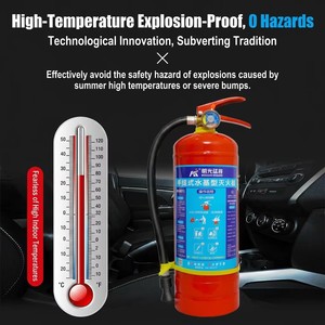 Extintor de Incendios Portátil Rojo a Base de Agua, Venta <span class=keywords><strong>Directa</strong></span> de Fábrica, Clase ABEF, Equipo de Seguridad Contra Incendios Ecológico para Auto y Hogar - Product Image 3