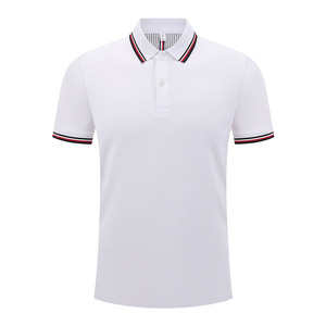 Polo uni en coton à manches courtes pour usage quotidien gris - Product Image 2