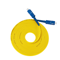Kabel Patch Optik Single Mode Simplex SC-SC Jumper 3m untuk Komunikasi FTTH