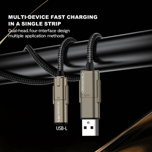 Sokostel Nhanh Chóng Sạc Cáp 1.5M Bện Cáp USB Đa 3 Cách USB Cáp Dữ Liệu Para Celulares Carga Rapida SMS-BJ23 - Product Image 2