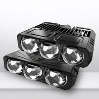 Projecteurs auxiliaires LED 200W à 3 lentilles pour voiture, feux de calandre pour camion, SUV, Jeep, véhicules tout-terrain, éclairage de conduite