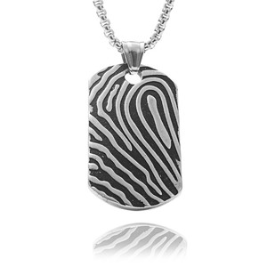 Yunnique Collier avec pendentif en acier inoxydable pour homme, design géométrique rétro 190177 - Product Image 4