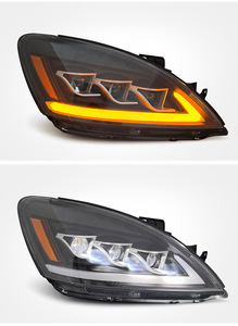 Faro Anteriore per Mitsubishi <span class=keywords><strong>Lancer</strong></span>, Modelli 03-07, Gruppo Ottico <span class=keywords><strong>LED</strong></span> Bi-xeno Aggiornato con Indicatori di Direzione Sequenziali - Product Image 4