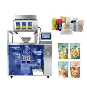 3 Head Granule Premade Bag Packaging <b>Machine</b> For <b>Coffee</b> Powder Nut Rice Bean Snack Seed Grain <b>Automatic</b> Filling Sealing - Product Image 2