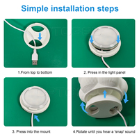 Lampe LED RVB 5V USB à brancher pour armoire, 16 couleurs, télécommande, kit lampe LED pour imprimante 3D, veilleuse pour décoration de chambre DIY