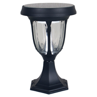 Lumière extérieure de pilier de porte de colonne à énergie solaire de post-montage en aluminium ip65 imperméable
