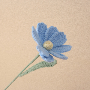 Bouquet de fleurs au crochet Kexiang, décoration de bureau en polyester, ornement de fleurs artificielles - Product Image 3