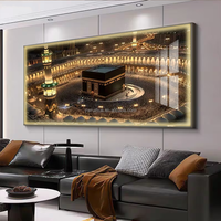 Lot d'usine de tableaux décoratifs créatifs en alliage d'aluminium pour impression numérique, art mural islamique