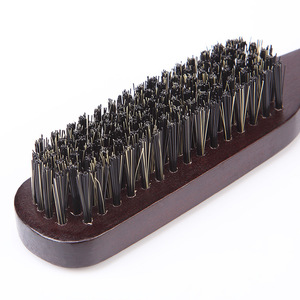 Brosse à barbe en bois, outil de soin des cheveux multifonction de couleur unie pour hommes et femmes - Product Image 3